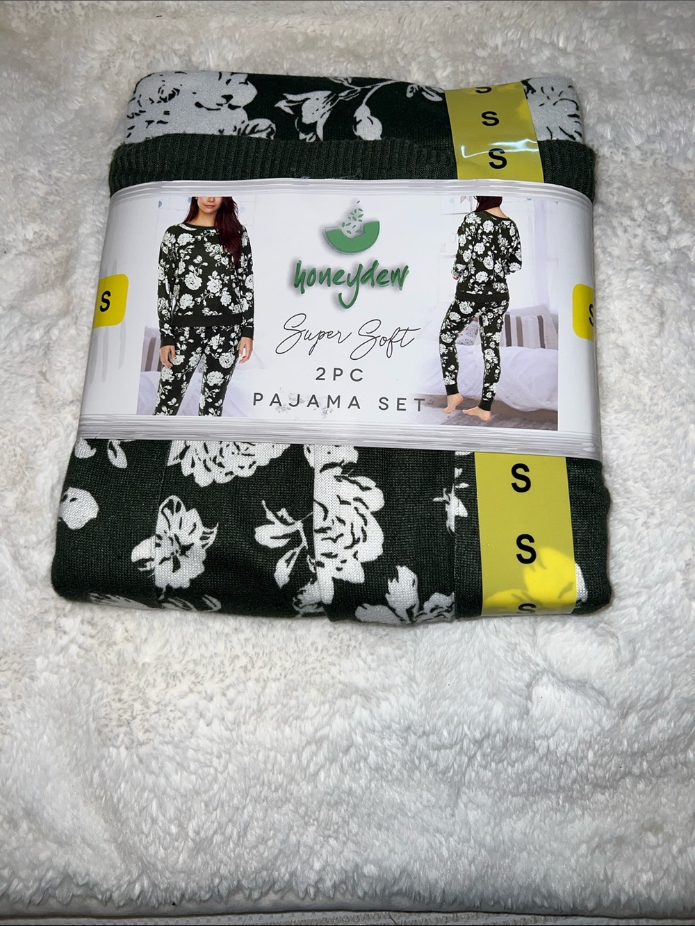 Honeydew Intimates Green & White Floral 2-Piece Pajama Set